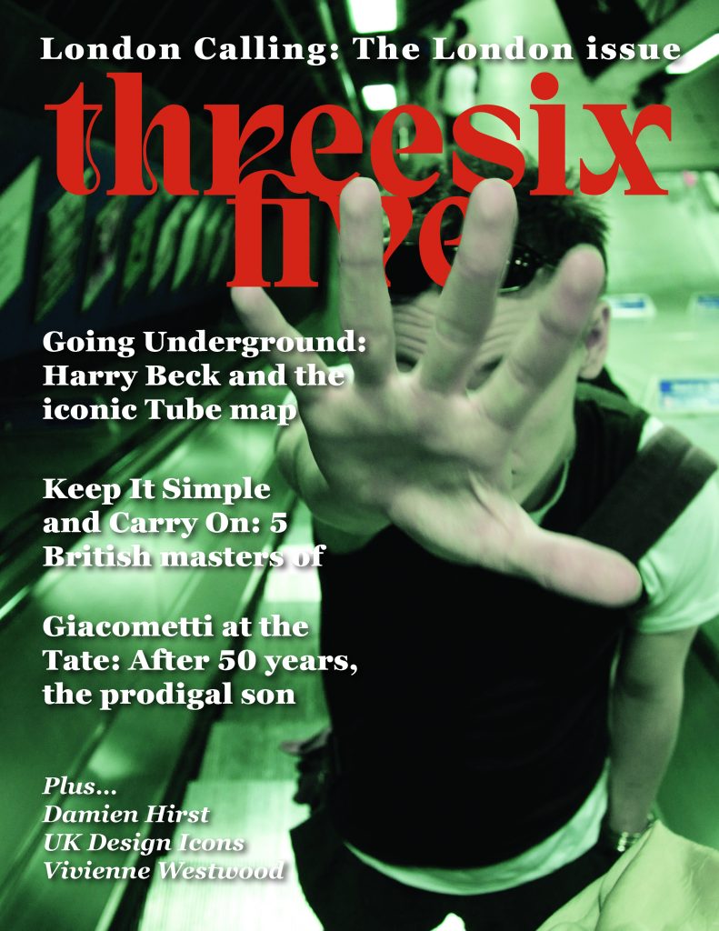 365 Magazine cover with hand blocking text